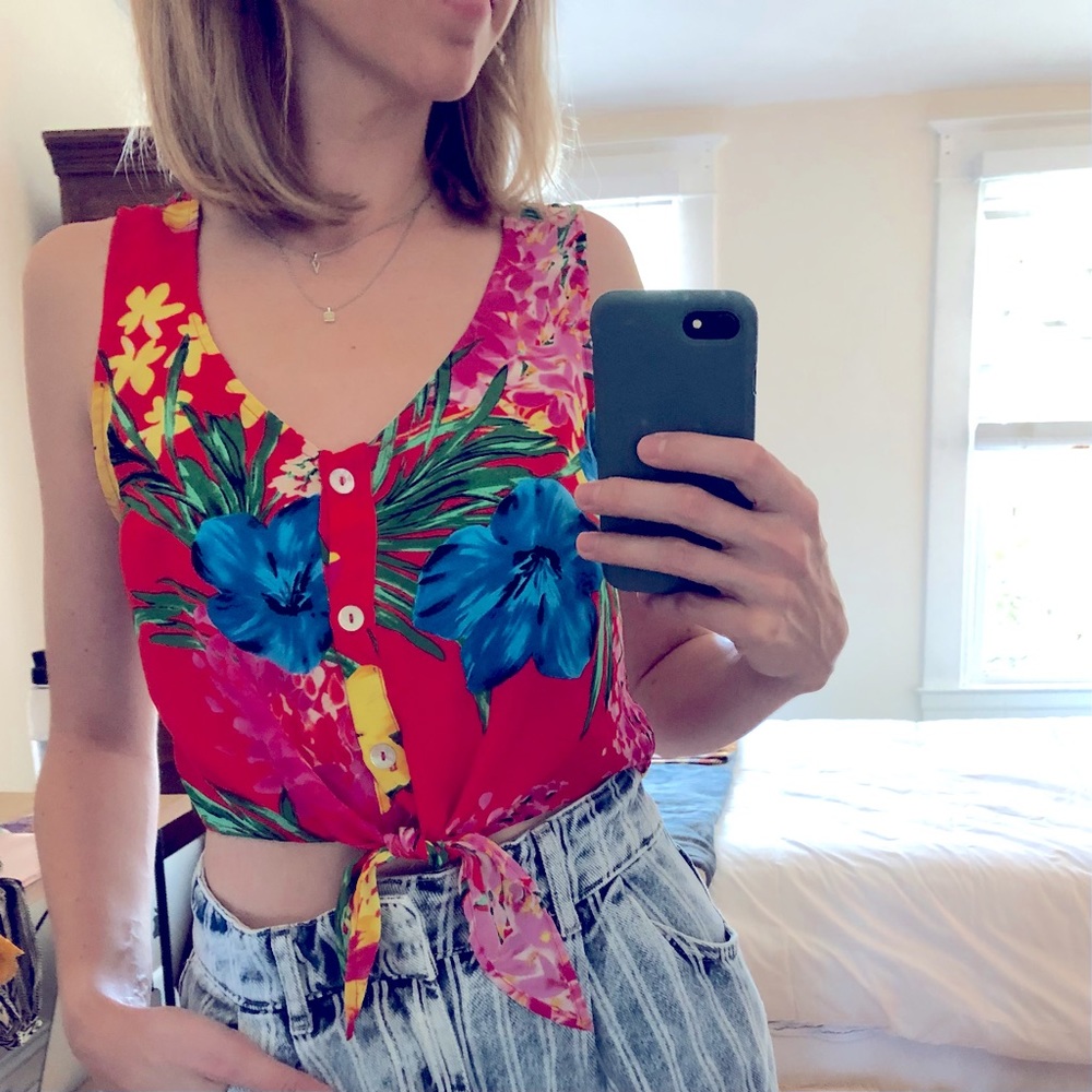Show Me Your Mumu Tie Front Top